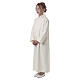 First Communion alb, simple in ivory s6