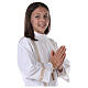 First Holy Communion alb with two golden hems s4