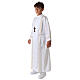 First Holy Communion alb with two golden hems s9