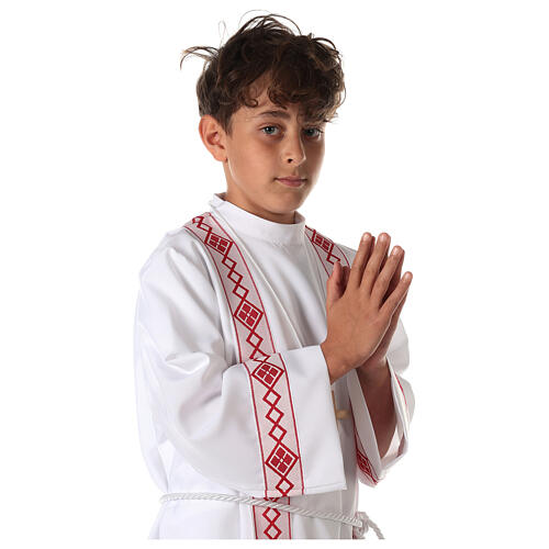 First Communion alb, 2 hems 4