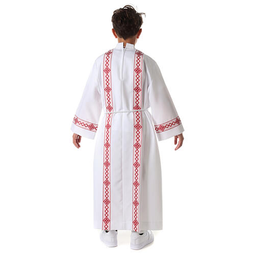 First Communion alb, 2 hems 10
