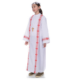 Aubes communion, profession de foi: Tunique première communion deux bords