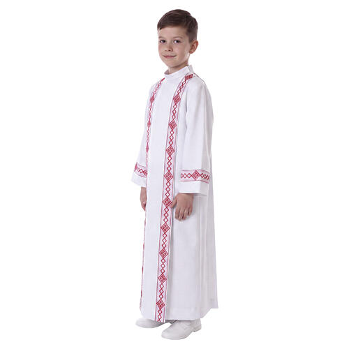 Holy Communion alb, 2 hems 5
