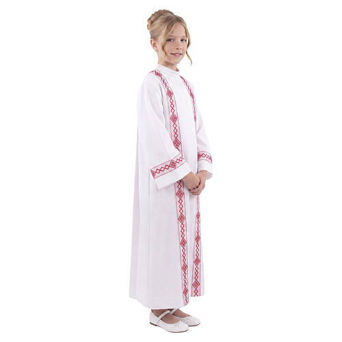 Holy Communion alb, 2 hems 6
