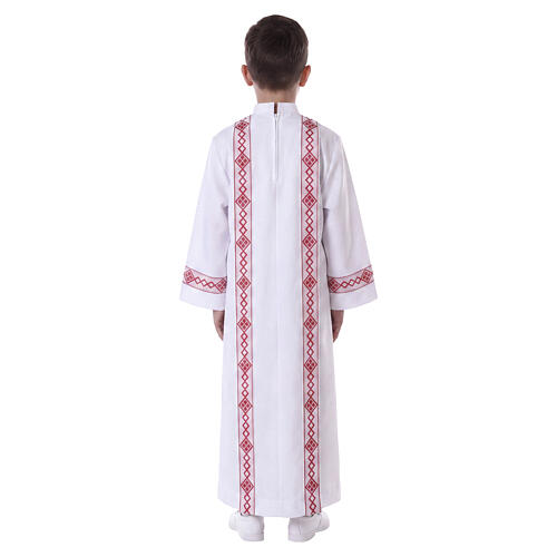 Holy Communion alb, 2 hems 7