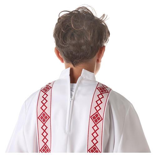Holy Communion alb, 2 hems 8