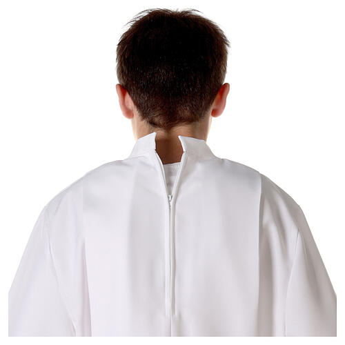 First Holy Communion alb with golden hem 10