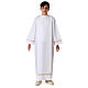 First Holy Communion alb with golden hem s1