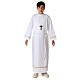 First Holy Communion alb with golden hem s3
