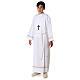First Holy Communion alb with golden hem s7