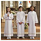 First Holy Communion alb with golden hem s2