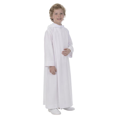 Túnica para Primeira Comunhão com capuz 6