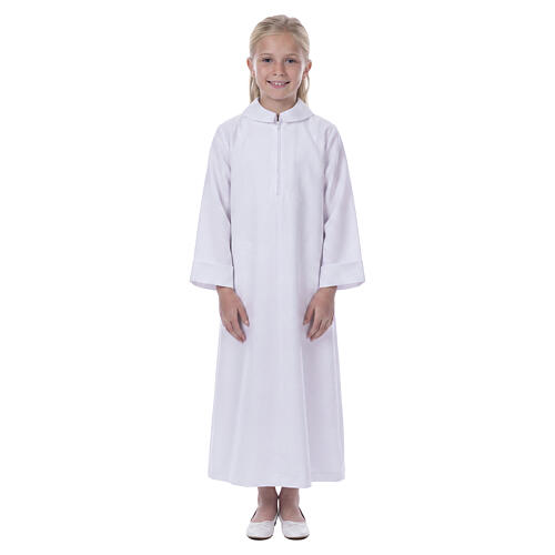 First Holy Communion alb with decorated scapular 7