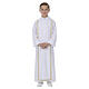 First Holy Communion alb with decorated scapular s1