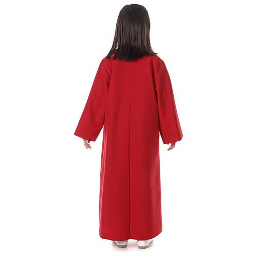 Ministrantentalar und Chorhemd im Set, Modell Rot 12