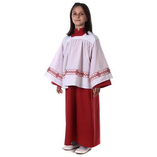 Server surplice and red cassock 5