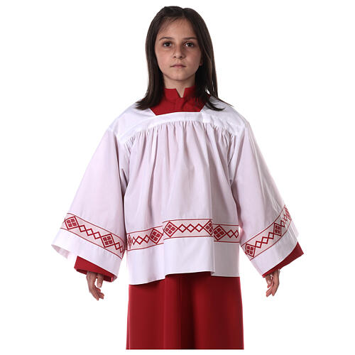 Server surplice and red cassock 3