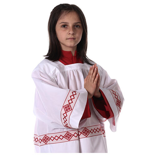 Server surplice and red cassock 7