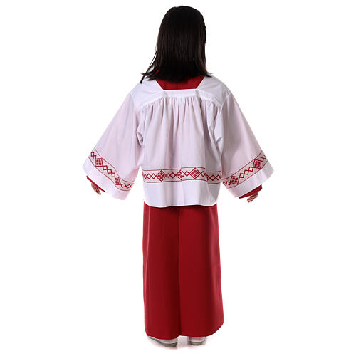 Server surplice and red cassock 9
