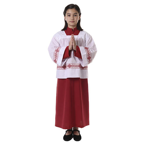 Server surplice and red cassock 5