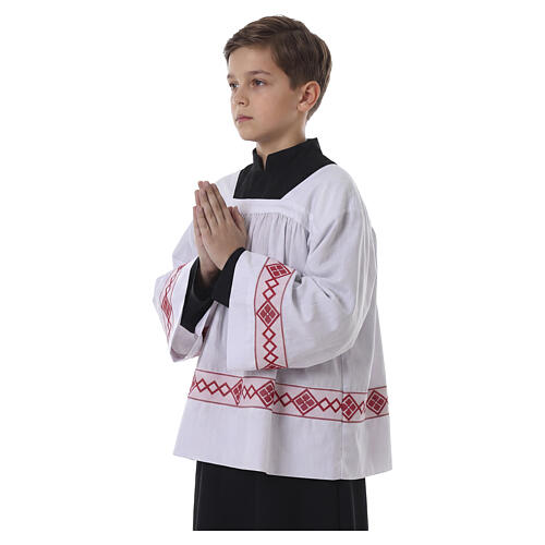 Ministrantentalar und Chorhemd im Set, Modell Schwarz 5