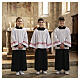 Ministrantentalar und Chorhemd im Set, Modell Schwarz s2