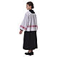 Ministrantentalar und Chorhemd im Set, Modell Schwarz s6