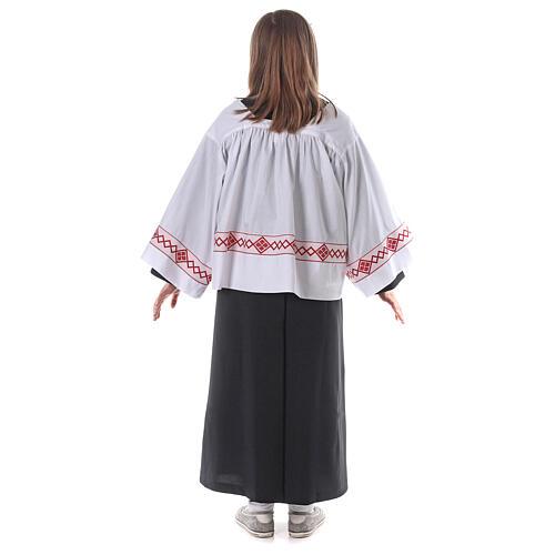 Server surplice and black cassock 9