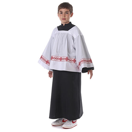Server surplice and black cassock 4