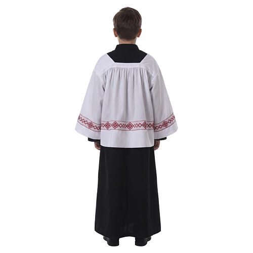 Server surplice and black cassock 10