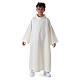 First communion alb, simple model, ivory s1