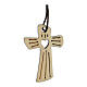 Cross first communion wood with hearth. s1