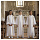 First Communion alb with golden hem s2