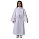 Altar server/Communion alb in white polyester and cotton fabric s6