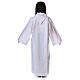 Altar server/Communion alb in white polyester and cotton fabric s11