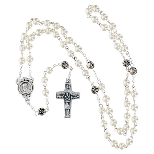 Rosenkranz und Schlüßelanhänger Papst Franziskus 6