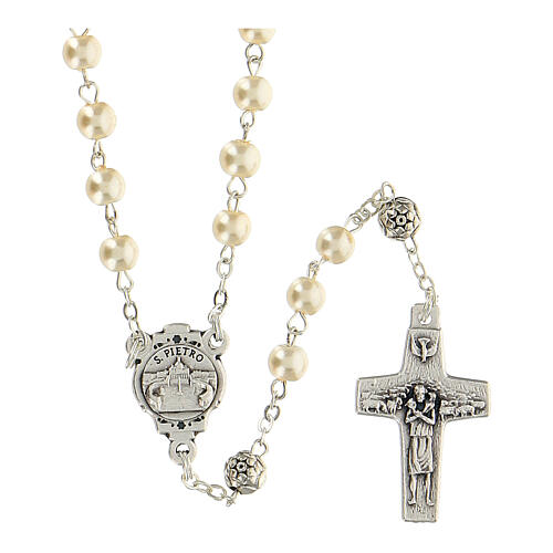Pope Francis rosary and keyring 2