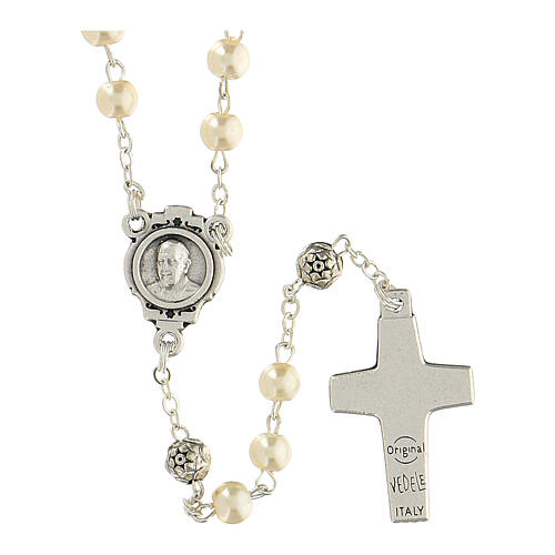 Pope Francis rosary and keyring 3