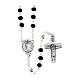 Black Rosary and cross, Pope Francis s3