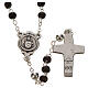 Pope Francis mahogany rosary and cross s4