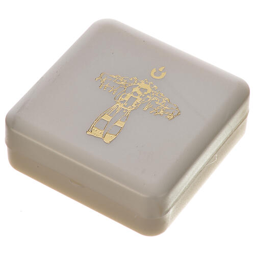 Chapelet acajou et croix Pape François 6