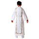 First Communion alb with embroidered cross, white s15