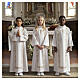 First Communion alb with embroidered cross, white s2
