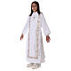 First Communion alb with embroidered cross, white s8