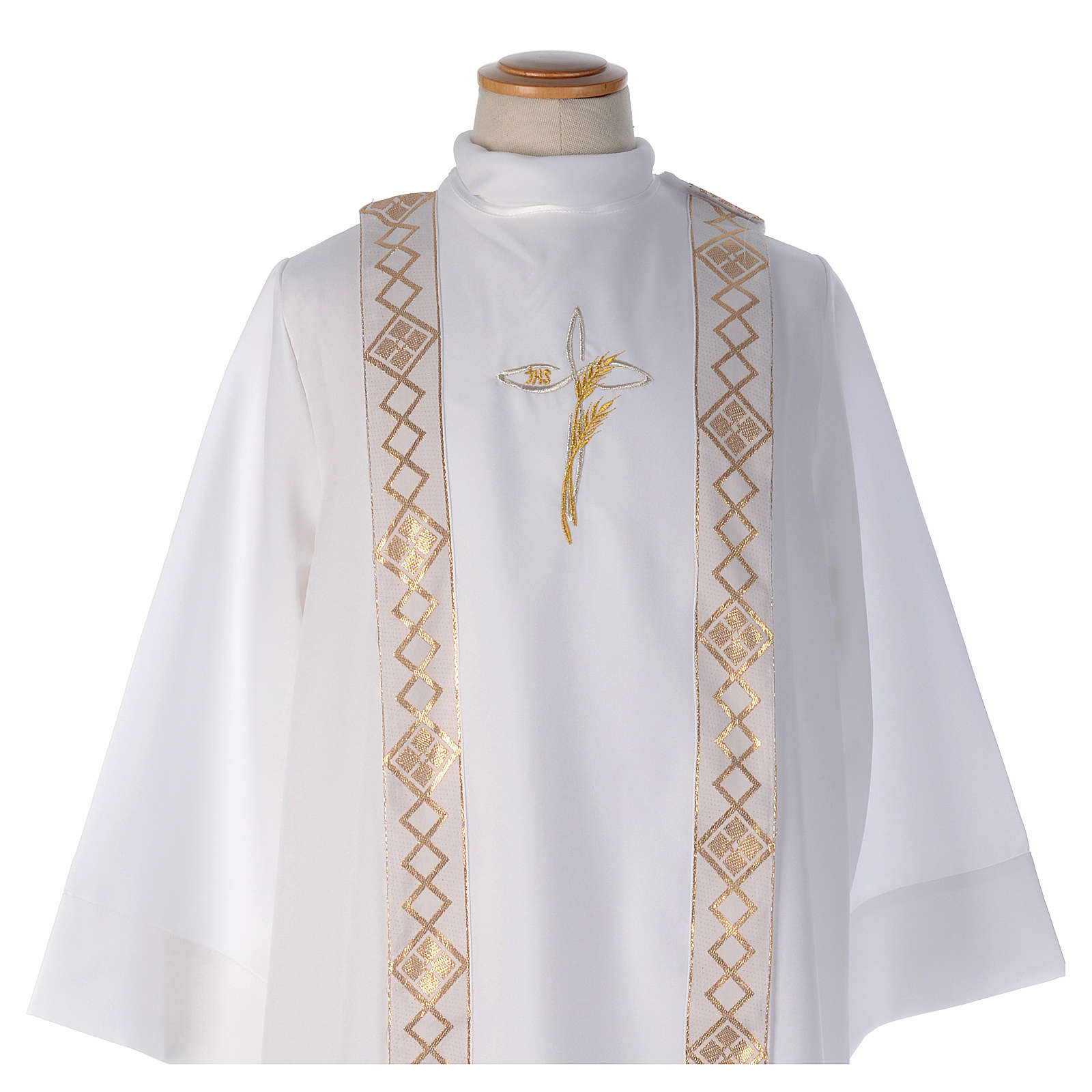 Aube Première Communion blanche scapulaire cordon broderie vente en — free download