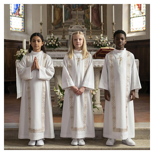 Embroidered Cross Holy Communion Alb 2