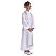 Aube Première Communion blanc scapulaire passementerie strass s4