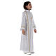 Aube Première Communion plis bord doré avant et arrière s6