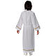 First Communion Alb with pleated and braided border on hem and sleeves s20