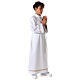 First Holy Communion Alb with braided border on hem and sleeves s7